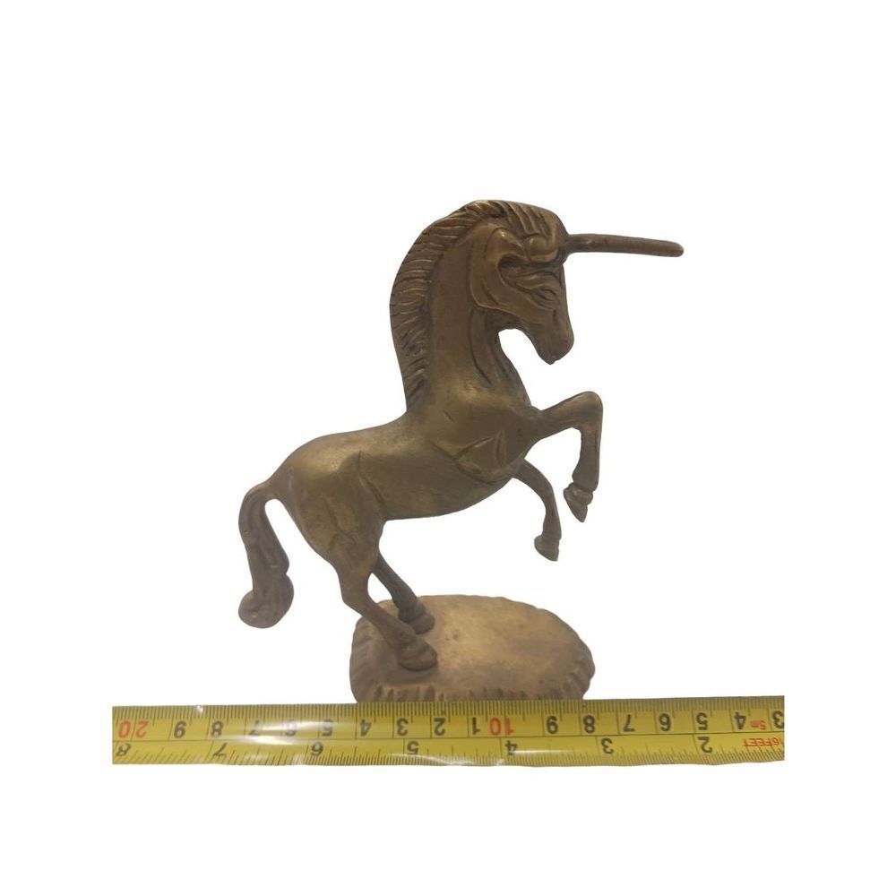 Brass unicorn figurine vintage 